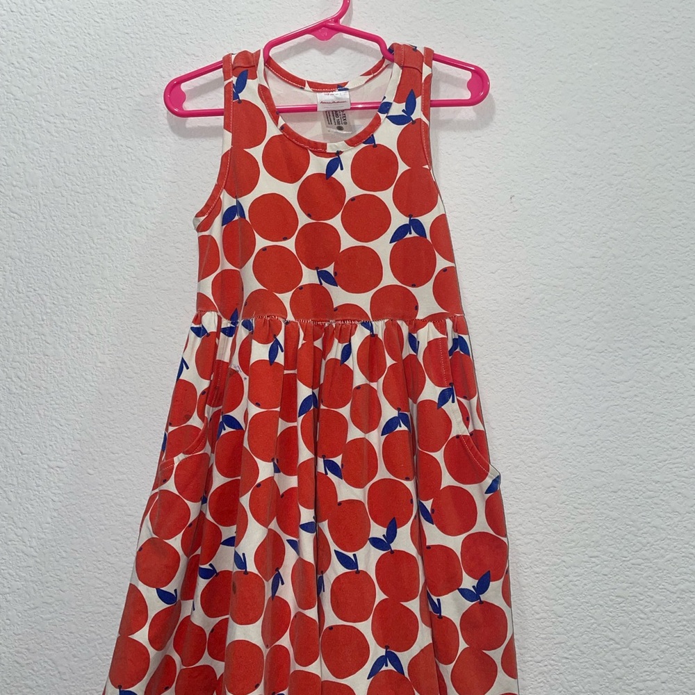 Hanna Andersson Red and White Casual Sundress Sleeveless Halter